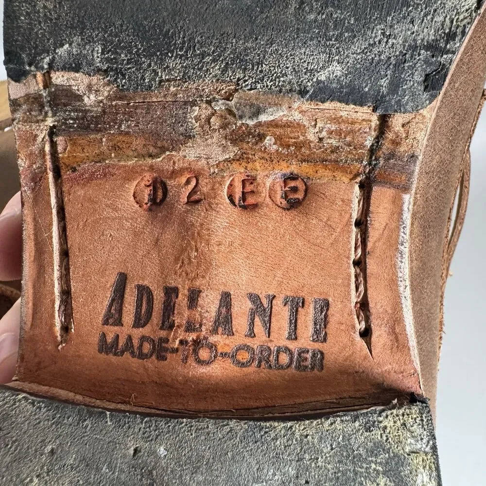 Men's Adelante The Nautico Brown Leather Made-to-Order Boat Shoes‎ Size 12 EE